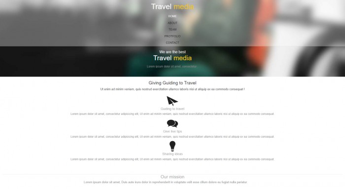 旅行,媒介,中心,旅行媒介中心网页模板,网站模板免费下载,