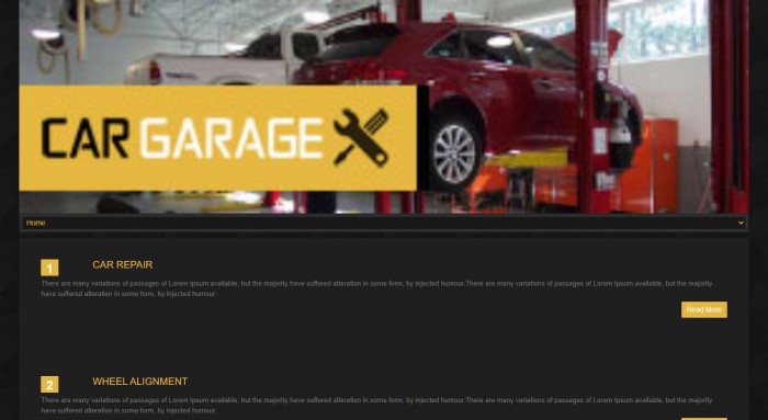 汽车,修理,汽车修理站网页模板,网站模板免费下载,