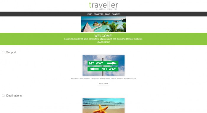 创意,旅行,创意旅行者网页模板,网站模板免费下载,