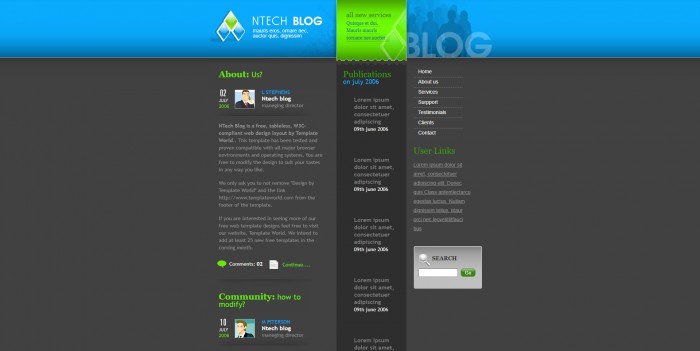 个人,商务,BLOG,个人商务BLOG网页模板,网站模板免费下载,