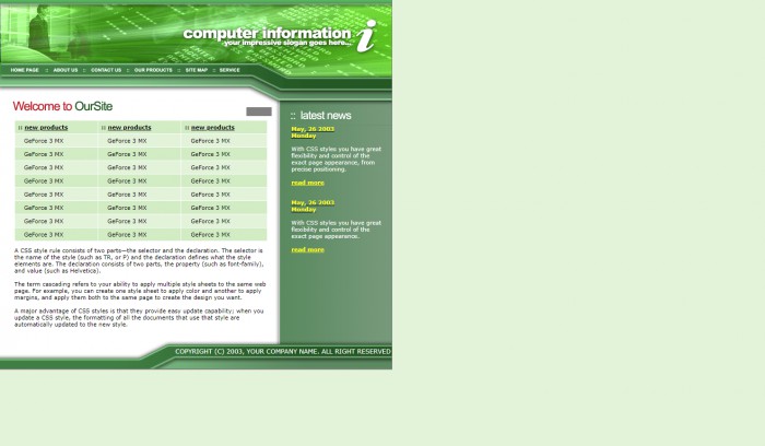科技,公司,欧美科技公司网站模板,网站模板免费下载,