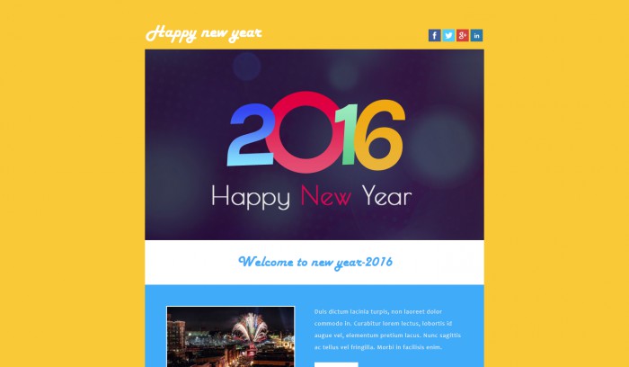 幸福,新年,主题,幸福新年主题响应式网页模板,网站模板免费下载,