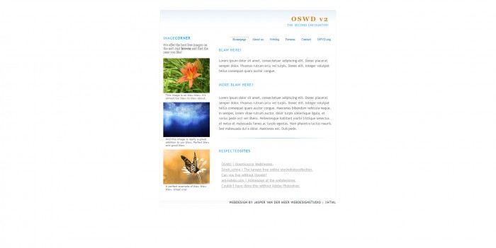 BLOG,图片,BLOG图片网页模板(xhtml),网站模板免费下载,