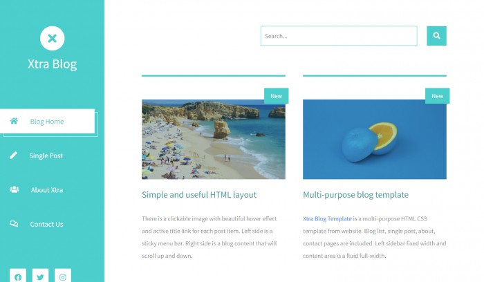 BLOG,绿色,日志,绿色动态日志BLOG响应式网页模板,网站模板免费下载,