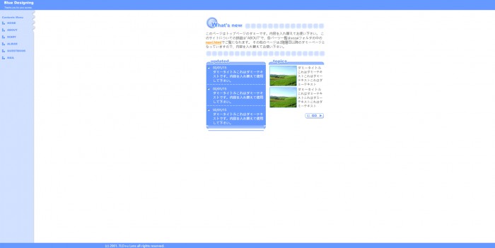 简单,蓝色,日本简单浅蓝色网页模板,网站模板免费下载,