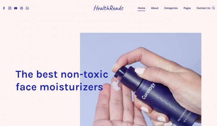 健康,美容,blog,创意健康美容生活blog网站模板,网站模板免费下载,