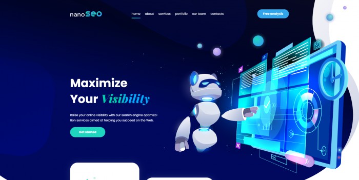 SEO,营销,SEO营销单页面模板,网站模板免费下载,