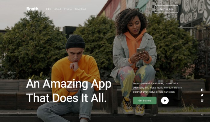 APP,交互,交互APP产品介绍网页模板,网站模板免费下载,