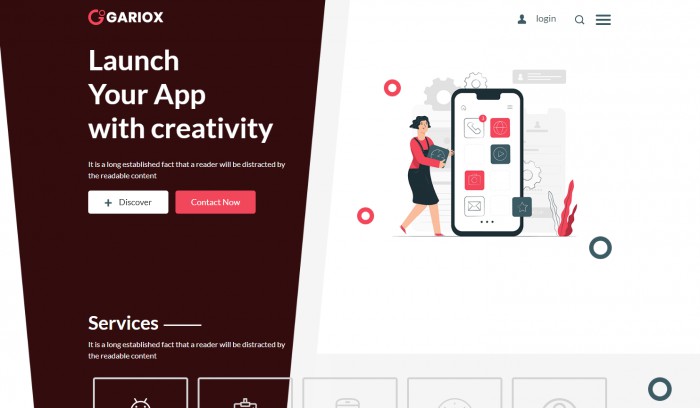 APP,创意,APP创意功能服务展示网页模板,网站模板免费下载,