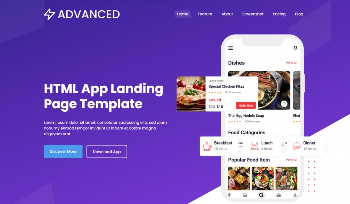 APP,紫色,创意,紫色APP创意展示网页模板,网站模板免费下载,