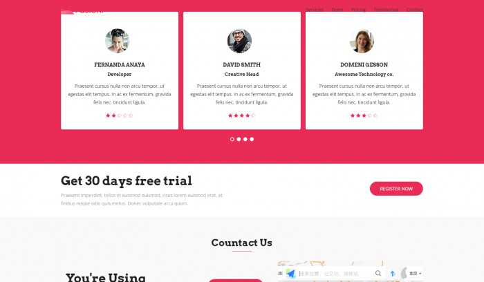 商业,APP,团队,商业APP团队服务展示网页模板,网站模板免费下载,