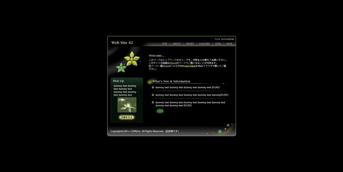 个人主页,黑色,日本黑色个人主页模板,网站模板免费下载,