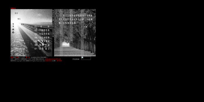 个人主页,黑白个人主页模板,网站模板免费下载,