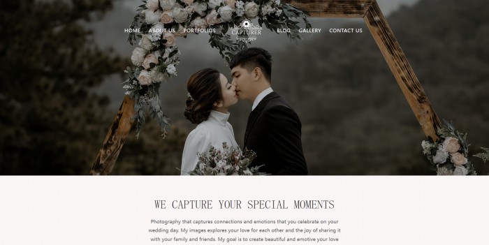 摄影,婚礼,婚礼摄影业务单页面模板,网站模板免费下载,