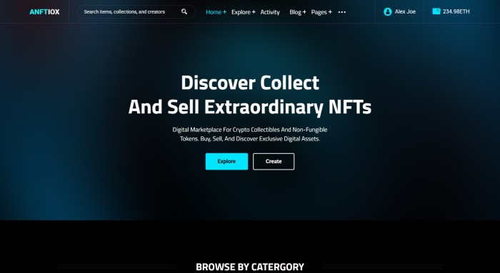 区块链,数字,NFT,区块链数字藏品NFT产品平台网站模板,网站模板免费下载,