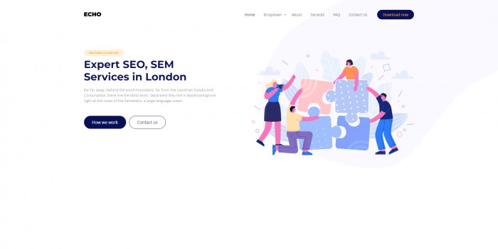 SEO,网络营销,营销,SEO网络营销服务展示响应式网页模板,网站模板免费下载,
