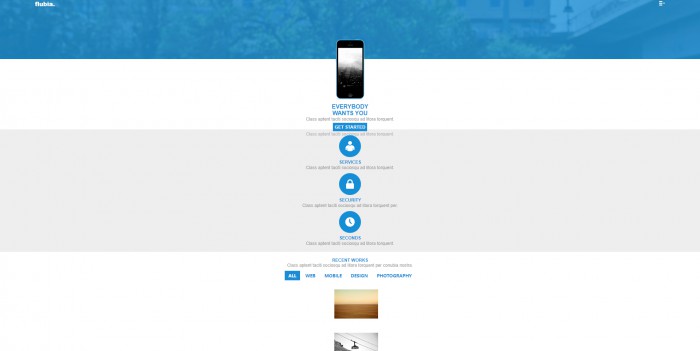 蓝色,APP,产品,开发,蓝色APP产品开发响应式网页模板,网站模板免费下载,