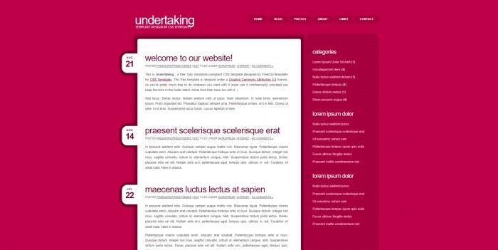 紫粉,个性,BLOG,紫粉个性BLOG网页模板,网站模板免费下载,