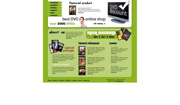 DVD,折扣,网上,销售,DVD折扣网上销售网站模板,网站模板免费下载,