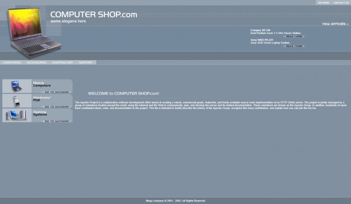 电脑,产品,介绍,电脑公司产品介绍网页模板,网站模板免费下载,