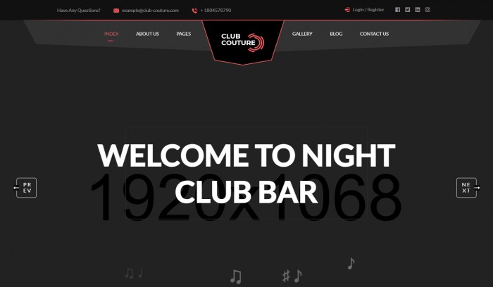 酒吧,娱乐,夜店,酒吧娱乐夜店专属网站模板,网站模板免费下载,