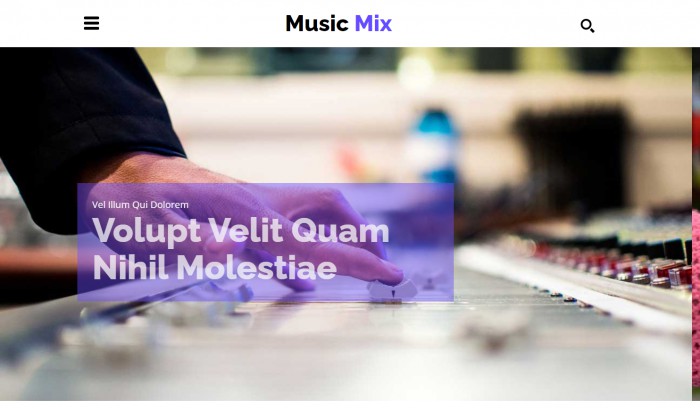 电音,制作,电音制作响应式网页模板,网站模板免费下载,