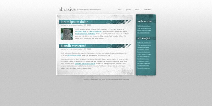 复古,印刷,效果,BLOG,复古印刷效果BLOG网页模板,网站模板免费下载,