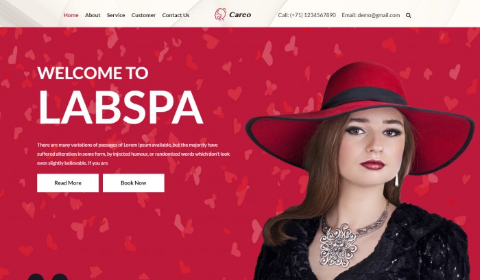 美甲,SPA,美容,美容美甲SPA响应式网页模板,网站模板免费下载,