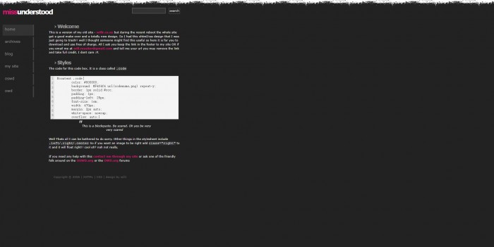个性,灰色,BLOG,个性灰色BLOG网页模板,网站模板免费下载,