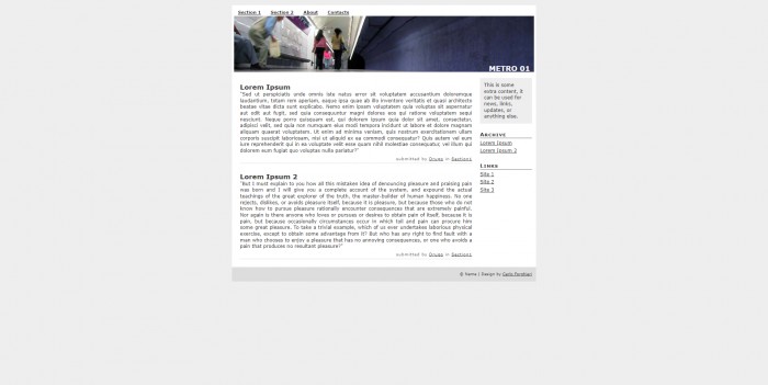地铁,主题,BLOG,地铁主题BLOG网页模板,网站模板免费下载,
