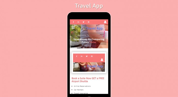 旅行,APP,旅行APP综合服务网页模板,网站模板免费下载,