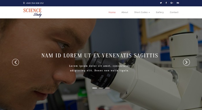 科学,研究,科学研究所响应式网页模板,网站模板免费下载,
