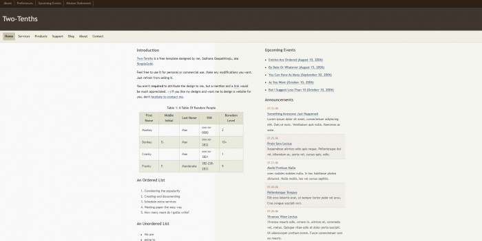 三分之二,日志,三分之二日志网页模板,网站模板免费下载,