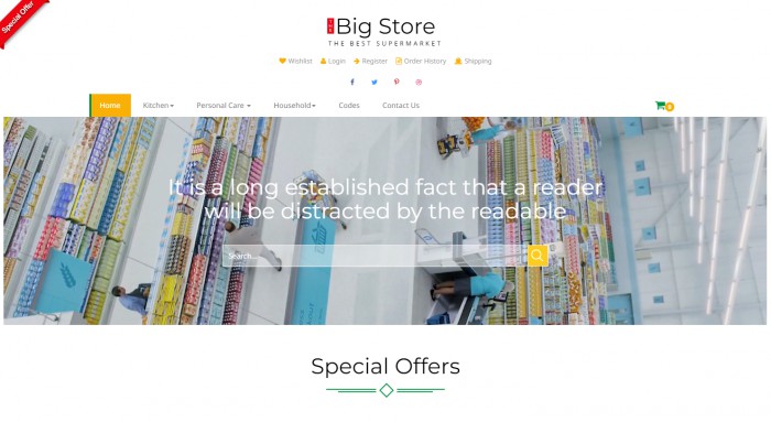 生活用品,商城,生活用品商城响应式网站模板,网站模板免费下载,
