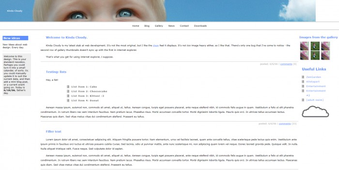 简单,个人,BLOG,欧美简单个人BLOG网页模板,网站模板免费下载,