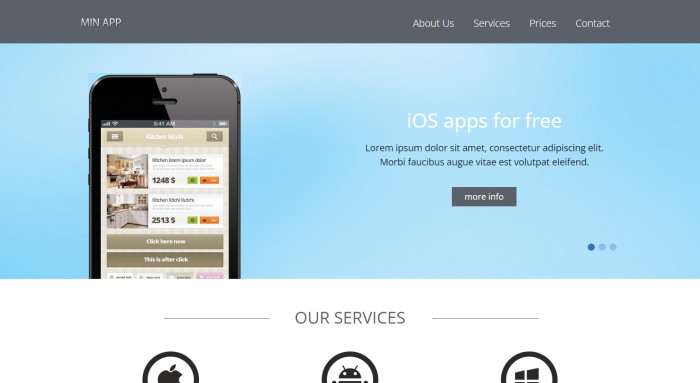 iOS,APP,开发,iOS手机APP开发响应式网页模板,网站模板免费下载,
